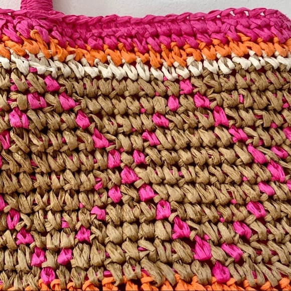 Boho Woven Paper Tote Bag - Picture 2 of 9